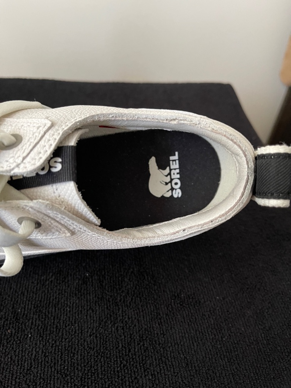 Sorel White Platform Lace-Up Women's Shoe - Picture 6 of 8